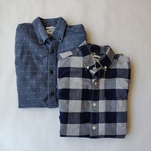 Two Old Navy Slim Fit Long Sleeve Small